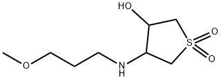 4-[(3-methoxypropyl)amino]tetrahydro-3-thiophenol 1,1-dioxide 结构式