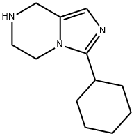 3-Cyclohexyl-5,6,7,8-tetrahydroimidazo[1,5-a]pyrazine 结构式