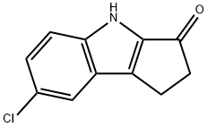 7-氯-1,4-二氢环戊二烯并[B]吲哚-3-(2H)-酮 结构式