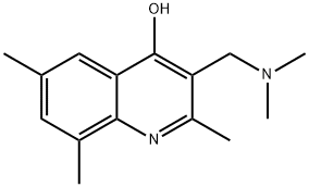 3-[(dimethylamino)methyl]-2,6,8-trimethyl-4-quinolinol 结构式