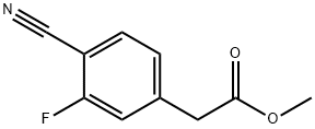 Methyl 2-(4-cyano-3-fluorophenyl)acetate 结构式