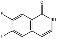 6.7-二氟异喹啉-1(2H)-酮 结构式