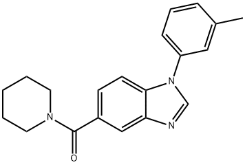 piperidin-1-yl(1-m-tolyl-1H-indazol-6-yl)methanone 结构式