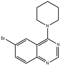 6-bromo-4-(1-piperidinyl)Quinazoline 结构式