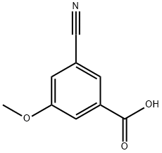 3-cyano-5-methoxybenzoic acid 结构式