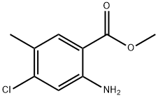 2-氨基-4-氯-5-甲基苯甲酸甲酯 结构式