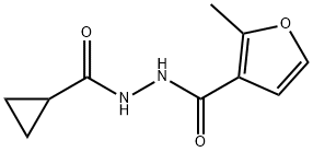 N'-(cyclopropylcarbonyl)-2-methylfuran-3-carbohydrazide 结构式