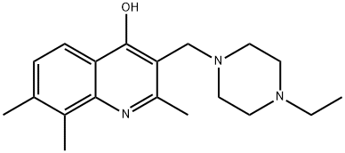 3-[(4-ethylpiperazin-1-yl)methyl]-2,7,8-trimethylquinolin-4(1H)-one 结构式