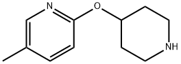 5-甲基-2-(哌啶-4-基氧基)吡啶 结构式