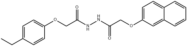 2-(4-ethylphenoxy)-N'-[(naphthalen-2-yloxy)acetyl]acetohydrazide 结构式