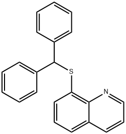 8-[(diphenylmethyl)sulfanyl]quinoline 结构式