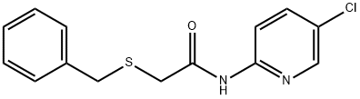 2-(benzylsulfanyl)-N-(5-chloropyridin-2-yl)acetamide 结构式