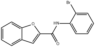 N-(2-溴苯基)苯并呋喃-2-甲酰胺 结构式
