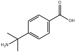 4-(2-氨基丙-2-基)苯甲酸 结构式