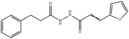 (2E)-3-(furan-2-yl)-N'-(3-phenylpropanoyl)prop-2-enehydrazide 结构式