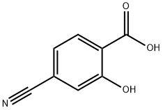 4-氰基-2-羟基苯甲酸 结构式