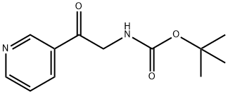 [2-oxo-2-(3-pyridinyl)ethyl]-carbamic acid 1,1-dimethylethyl ester 结构式