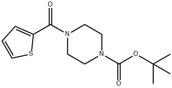 4-(噻吩-2-羰基)哌嗪-1-羧酸叔丁酯 结构式