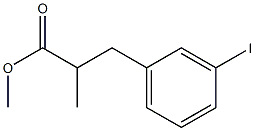 methyl 3-(3-iodophenyl)-2-methylpropanoate 结构式