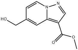 5-羟甲基吡唑并[1,5-A]吡啶-3-羧酸甲酯 结构式