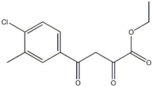 4-(4-氯-3-甲基苯基)-2,4-二氧代丁酸乙酯 结构式