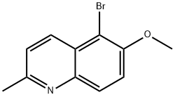 5-Bromo-6-methoxyquinaldine 结构式