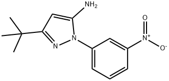 2-(3-nitrophenyl)-5-tert-butyl-2H-pyrazol-3-yl-amine 结构式