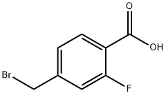 4-(Bromomethyl)-2-fluorobenzoicacid 结构式
