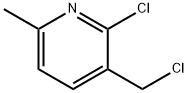 2-氯-3-(氯甲基)-6-甲基吡啶 结构式