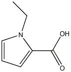 1-乙基-1H-吡咯-2-羧酸 结构式