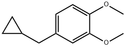 4-(Cyclopropylmethyl)-1,2-dimethoxybenzene 结构式