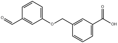 3-[(3-甲酰基苯氧基)甲基]苯甲酸 结构式