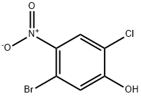 5-Bromo-2-chloro-4-nitro-phenol 结构式