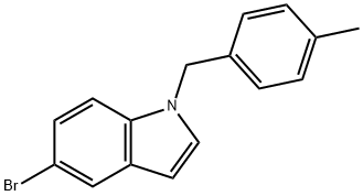 5-Bromo-1-(4-methylbenzyl)-1H-indole 结构式