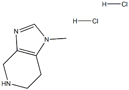 1-甲基-4,5,6,7-四氢-1H-咪唑并[4,5-C]吡啶盐酸盐 结构式