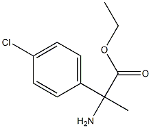 2-氨基-2-(4-氯苯基)丙酸乙酯 结构式