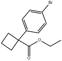 Cyclobutanecarboxylic acid, 1-(4-bromophenyl)-, ethyl ester 结构式