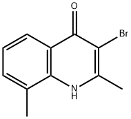 3-Bromo-2,8-dimethyl-1H-quinolin-4-one 结构式