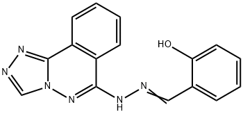 2-hydroxybenzaldehyde [1,2,4]triazolo[3,4-a]phthalazin-6-ylhydrazone 结构式