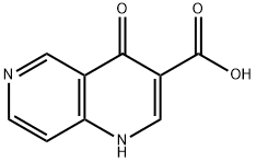 4-氧代-1,4-二氢-1,6-萘啶-3-羧酸 结构式