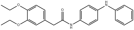 2-(3,4-diethoxyphenyl)-N-[4-(phenylamino)phenyl]acetamide 结构式