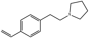 1-[2-(4-乙烯基苯基)乙基]吡咯烷 结构式