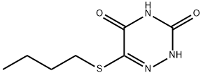 6-(butylsulfanyl)-1,2,4-triazine-3,5(2H,4H)-dione 结构式