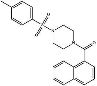 {4-[(4-methylphenyl)sulfonyl]piperazin-1-yl}(naphthalen-1-yl)methanone 结构式