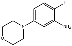 2-fluoro-5-(4-morpholinyl)-Benzenamine 结构式