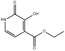 ethyl 1,2-dihydro-3-hydroxy-2-oxopyridine-4-carboxylate 结构式