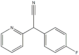 2-(4-FLUOROPHENYL)-2-(PYRIDIN-2-YL)ACETONITRILE 结构式