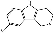 8-溴-1,3,4,5-四氢噻喃[4,3-B]吲哚 结构式