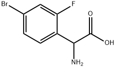 2-AMINO-2-(4-BROMO-2-FLUOROPHENYL)ACETIC ACID 结构式