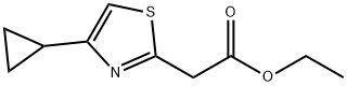 2-(4-环丙基-1,3-噻唑-2-基)乙酸乙酯 结构式